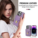 iPhone 14 Pro Max Alt-i-et cover med pung og rem - Lilla