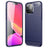 iPhone 14 Pro Max Børstet TPU Cover - Karbonfiber - Blå