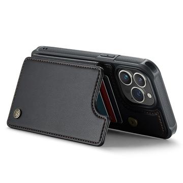 iPhone 14 Pro Max Caseme C22-etui RFID-kortpung - Sort