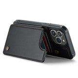 iPhone 14 Pro Max Caseme C22-etui RFID-kortpung - Sort