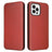 iPhone 14 Pro Max Flip Cover - Karbonfiber - Orange