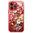iPhone 14 Pro Max Blomsterbuket Hybrid Cover - rød