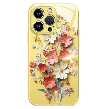 iPhone 14 Pro Max Blomsterbuket Hybrid Cover - gul
