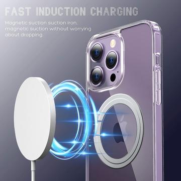 iPhone 14 Pro Max Hybrid Cover - MagSafe Kompatibel - Gennemsigtig