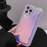 iPhone 14 Pro Max Strålende Bølget Laser Aurora-etui
