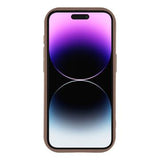 iPhone 14 Pro Max Stilfuldt stødsikkert TPU cover med forhøjede kanter - Brun / Sløjfe