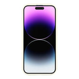 iPhone 14 Pro Max Stilfuldt stødsikkert TPU cover med forhøjede kanter - hvid / Sløjfebundne kirsebær