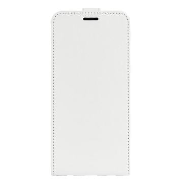 iPhone 14 Pro Max Vertikal Flip Taske med Kortholder - Hvid