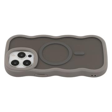 iPhone 14 Pro Max Bølgekant magnetisk hybrid cover - grå