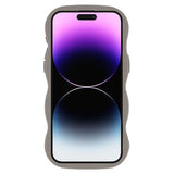 iPhone 14 Pro Max Bølgekant magnetisk hybrid cover - grå
