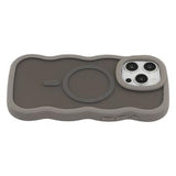 iPhone 14 Pro Max Bølgekant magnetisk hybrid cover - grå