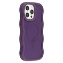 iPhone 14 Pro Max Bølgekant magnetisk hybrid cover - lilla