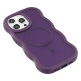 iPhone 14 Pro Max Bølgekant magnetisk hybrid cover - lilla