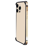iPhone 14 Pro Metal Bumper med Forhøjede Kanter - Guld