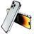 iPhone 14 Pro Metal Bumper med Forhøjede Kanter - Sølv