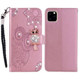 iPhone 14 Pro Ugle Rhinsten Pung - Rosaguld