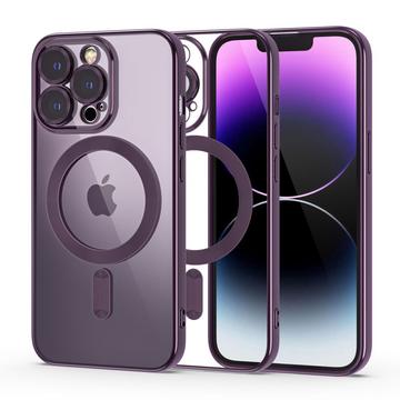 iPhone 14 Pro Tech-Protect MagShine Cover - MagSafe-kompatibelt - Lilla / Klar