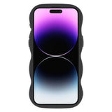 iPhone 14 Pro Bølgekant magnetisk hybrid cover - sort
