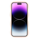 iPhone 14 Pro Bølgekant magnetisk hybrid cover - pink