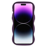 iPhone 14 Pro Bølgekant magnetisk hybrid cover - lilla