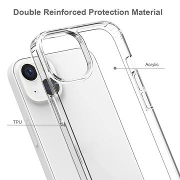 iPhone 14 Ridsefast Hybrid Cover - Gennemsigtig