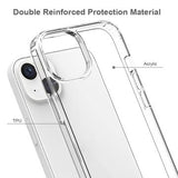 iPhone 14 Ridsefast Hybrid Cover - Gennemsigtig