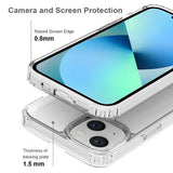 iPhone 14 Ridsefast Hybrid Cover - Gennemsigtig