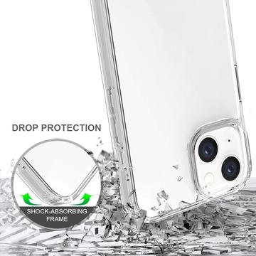 iPhone 14 Ridsefast Hybrid Cover - Gennemsigtig