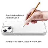 iPhone 14 Ridsefast Hybrid Cover - Gennemsigtig