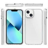 iPhone 14 Ridsefast Hybrid Cover - Gennemsigtig