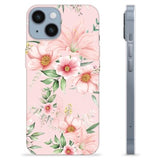iPhone 14 TPU Cover - Vandfarveblomster