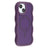 iPhone 14 Bølgekant magnetisk hybrid cover - lilla