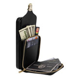 iPhone 15 Alt-i-et cover med pung og rem - Sort