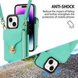 iPhone 15 Alt-i-et cover med pung og rem - Mynte