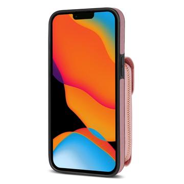 iPhone 15 Alt-i-et cover med pung og rem - Rødguld