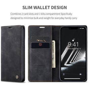 iPhone 15 Caseme 013 Series Pung - Sort