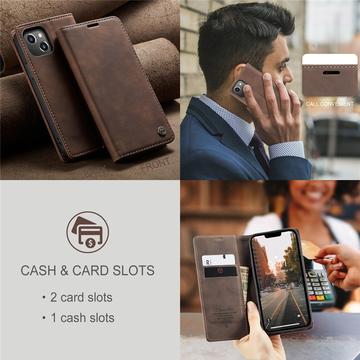 iPhone 15 Caseme 013 Series Pung - Kaffe