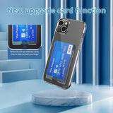 iPhone 15 Gennemsigtigt Cover med Kortholder