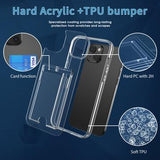 iPhone 15 Gennemsigtigt Cover med Kortholder