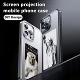 iPhone 15 DIY E-InkCase NFC-etui - grå