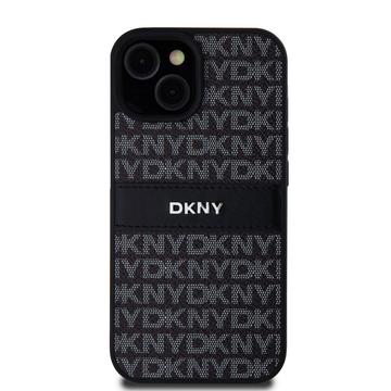 iPhone 15 DKNY Repeat Pattern Tonal Stripe Cover - Sort