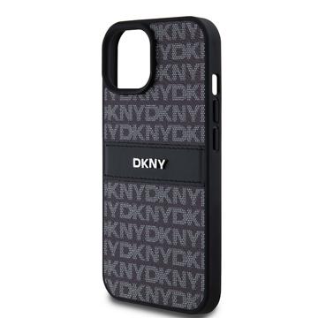 iPhone 15 DKNY Repeat Pattern Tonal Stripe Cover - Sort