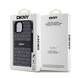 iPhone 15 DKNY Repeat Pattern Tonal Stripe Cover - Sort