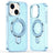 iPhone 15 Glitter Hybrid cover med kickstand - MagSafe-kompatibel - Blå