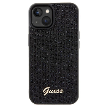 iPhone 15 Guess Disco Metal Script Logo Cover - Sort