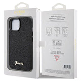 iPhone 15 Guess Disco Metal Script Logo Cover - Sort