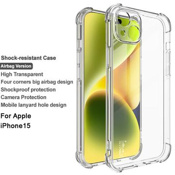 iPhone 15 Imak Faldsikkert TPU Cover - Gennemsigtig