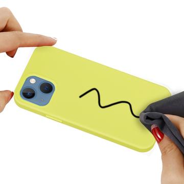 iPhone 15 Liquid Silicone Cover - Gul