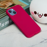 iPhone 15 Liquid Silicone Cover - Hot Pink
