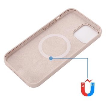 iPhone 15 Liquid Silikone Cover - MagSafe Kompatibel - Pink